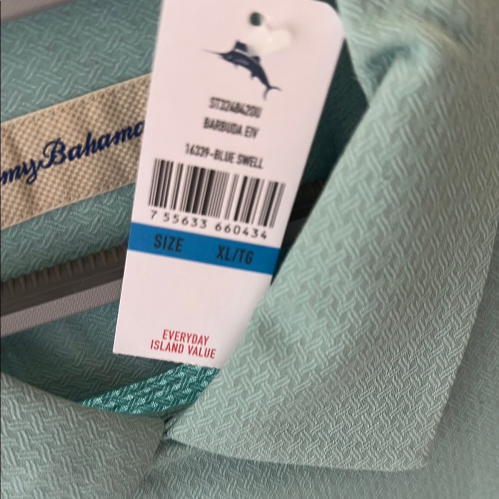 Tommy Bahama Aqua Blue Shirt